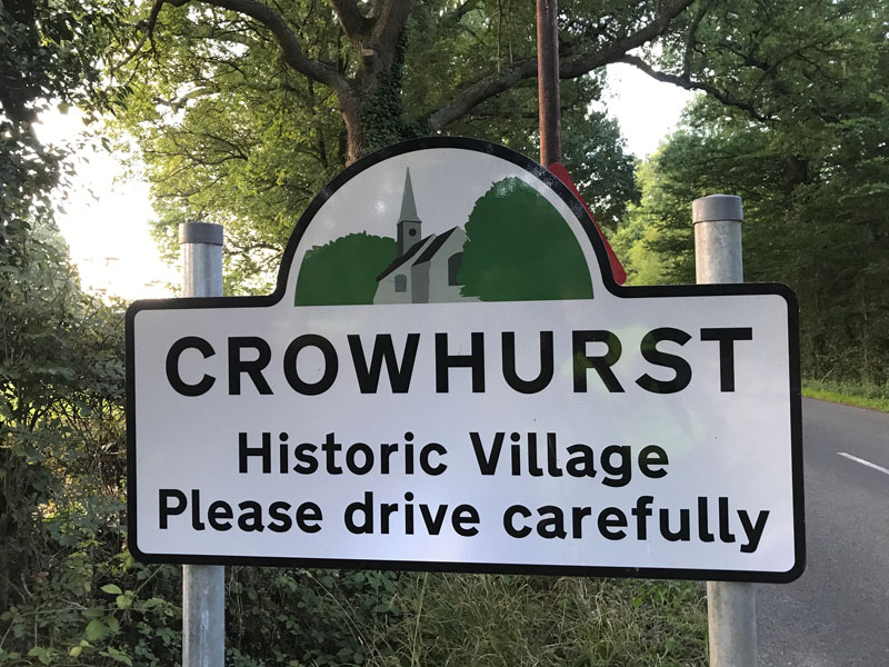 Crowhurst Highway Sign